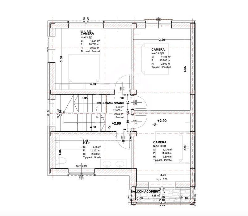 Duplex la rosu cu 4 camere, 117mp utili,  230mp teren, Selimbar