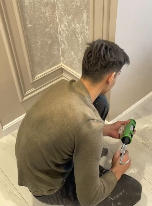 Установка плинтус МДФ plintus urnatamiz