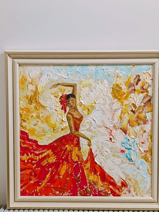 Маслена картина ФЛАМЕНГО, рамка