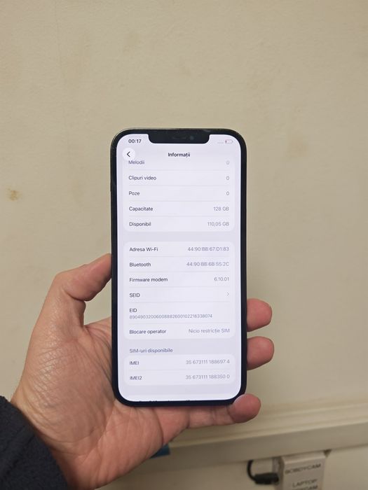 iPhone 12 Pro Max Blue 128GB Stare bună totul original liber retea