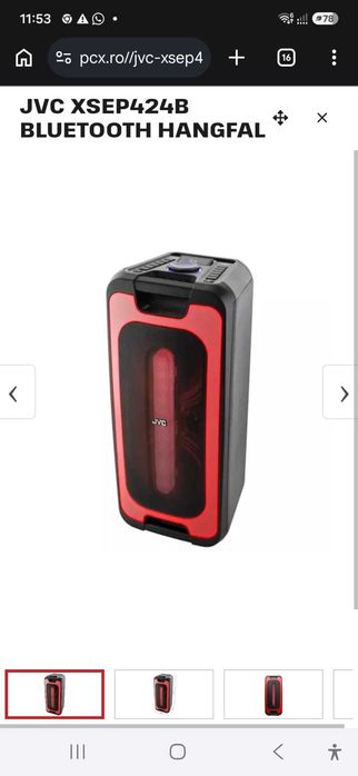 BOXA JVC , SUPER PENTRU PARTY, micofon inclus, nou-nouta, 2 ani garantie
