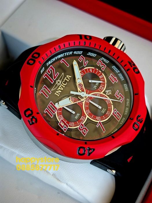 INVICTA Hydra Red 52 mm, Инвикта нов ръчен часовник