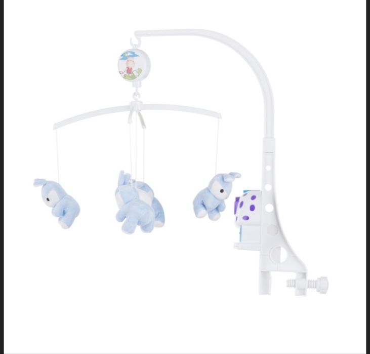 Музикална играчка за детско легло Чиполино Сини зайчета
