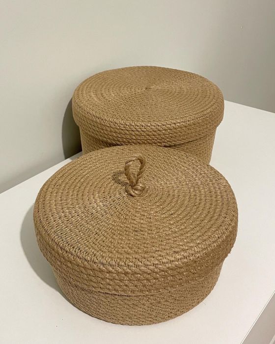 Корзины из джута хлопка