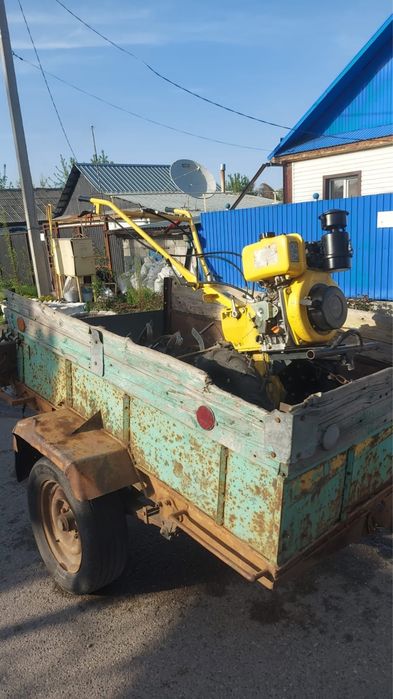 Вспашка земли мотоблокам