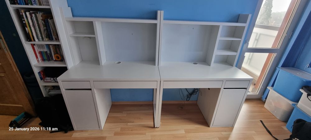 Компютърно бюро Micke - 2 бр., 110/50, с надстройка