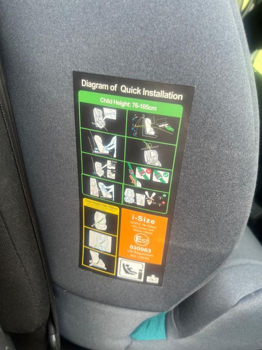 Scaun auto U-Grow 76-150 cm isofix