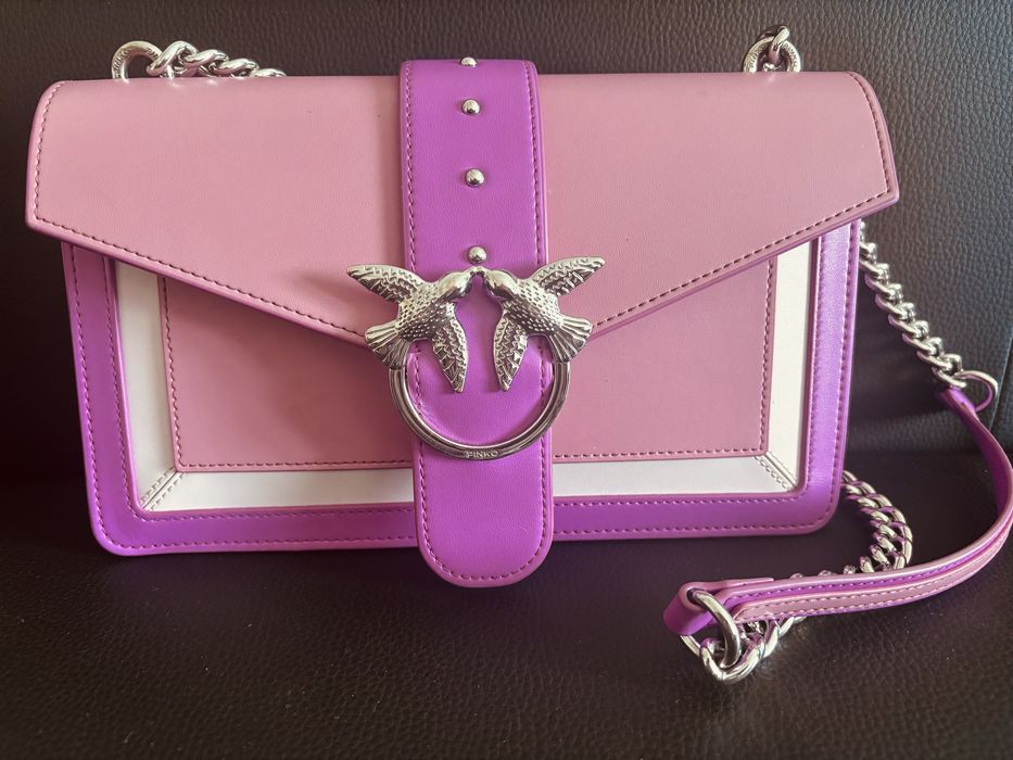 Чанта Pinko естествена кожа