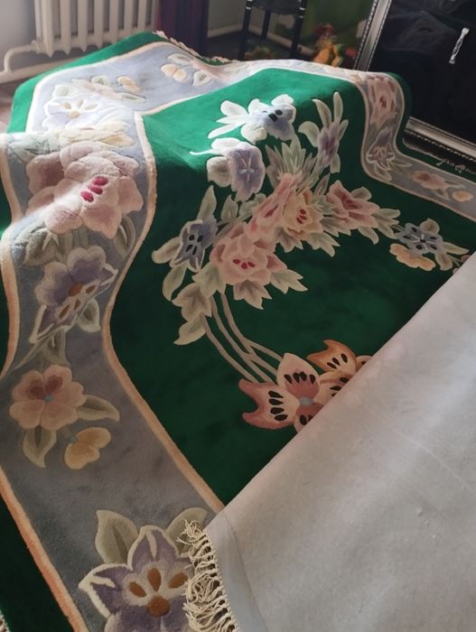 Ковер шерстяной,овальный