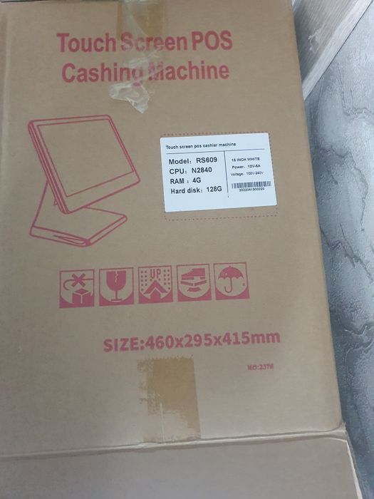 Новый ПК для кассы супермаркетов (сенсорный) с мини-принтором для чек