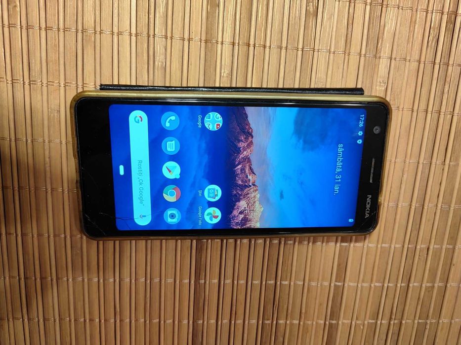 telefon smart funcțional Nokia 3.1 Dual SIM, 16GB, 4G, negru