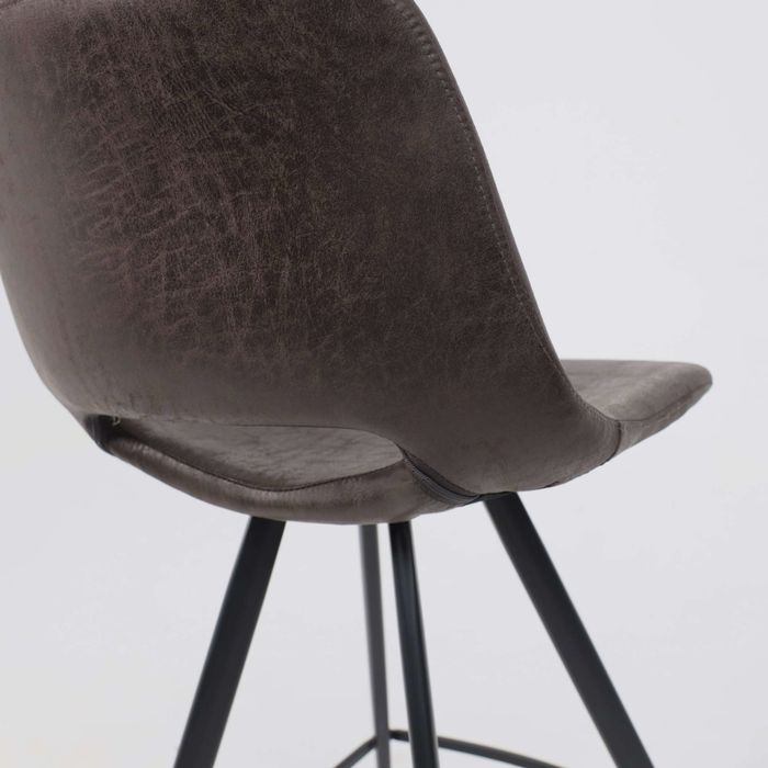 Scaune de bar moderne, piele vintage maro