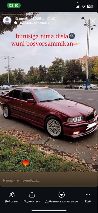 Bmw e 36 naxt yoki arendaga