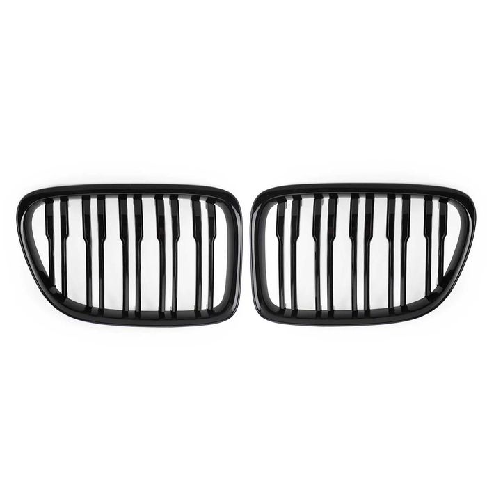 Решетки Бъбреци BMW БМВ X1 E84 2007>2012 Двойни Черен Гланц