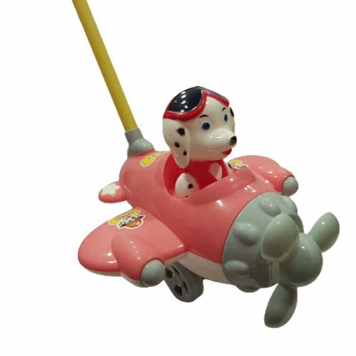 Буталка куче в самолет, играчка за бутане