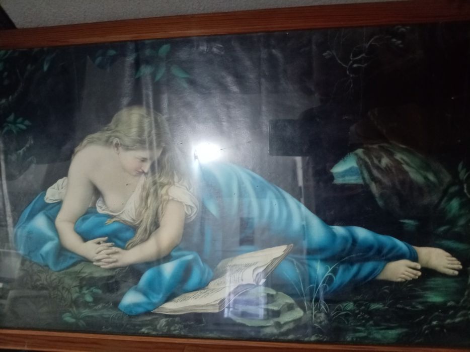 Картина принт, дървена рамка