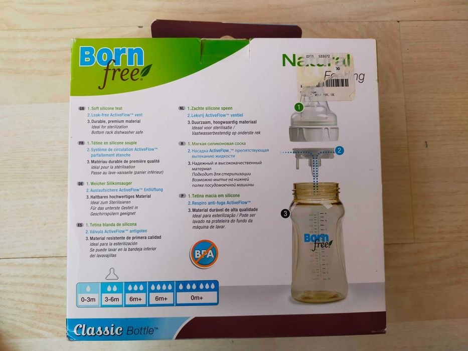 Sticla lapte bebe anti colici - 3-6 luni - sistem de alaptare naturala