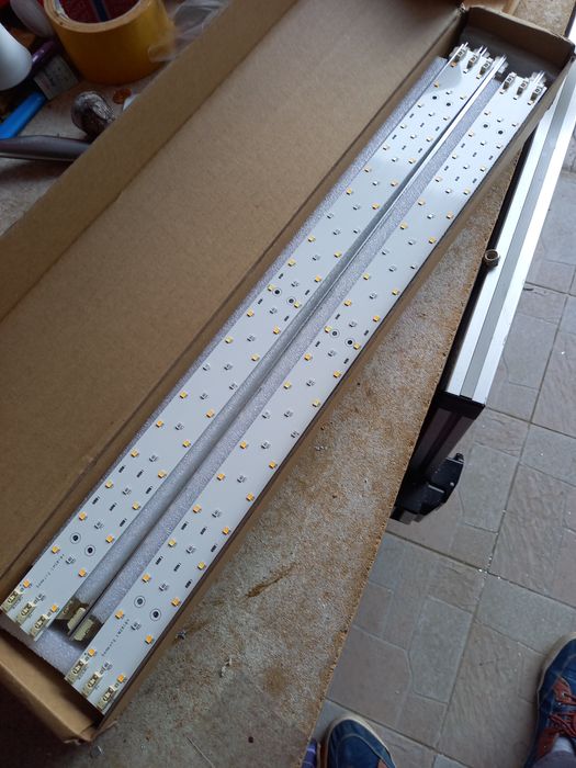 За оранжерии, за растения - LED Grow chip 50W 380-840nm. Розови и бели