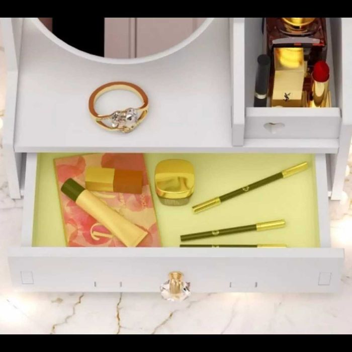 Органайзер за бижута и козметика с огледало