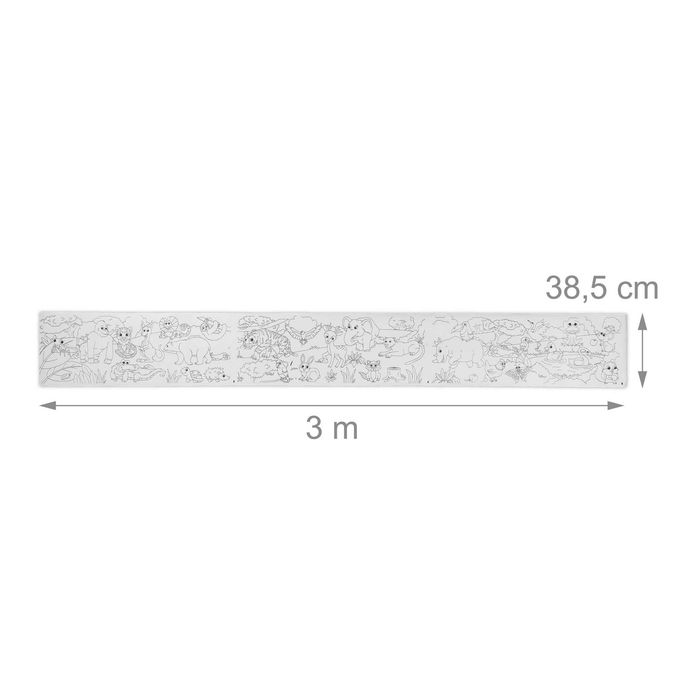 Rola hartie de colorat pentru copii XXL autoadeziva animale 300x38.5cm