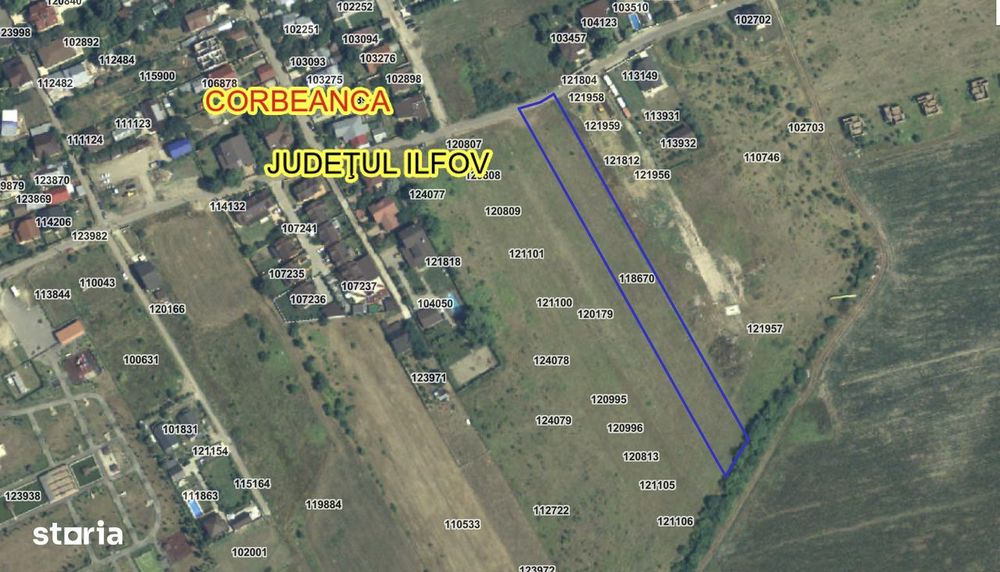 Teren Intravilan – 5.187mp – Corbeanca – P+2E+M