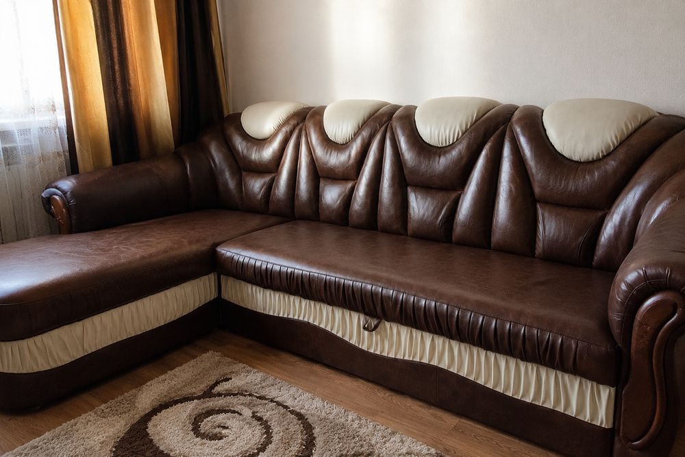 Coltar de piele living