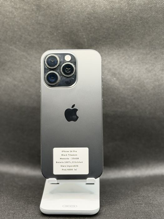 iPhone 16 pro 256 gb Pret 4000 lei