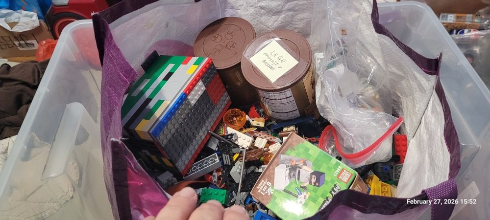 Colecție Masivă LEGO 6.5 KG Bulk, Minifigurine, Roți și Instrucțiuni