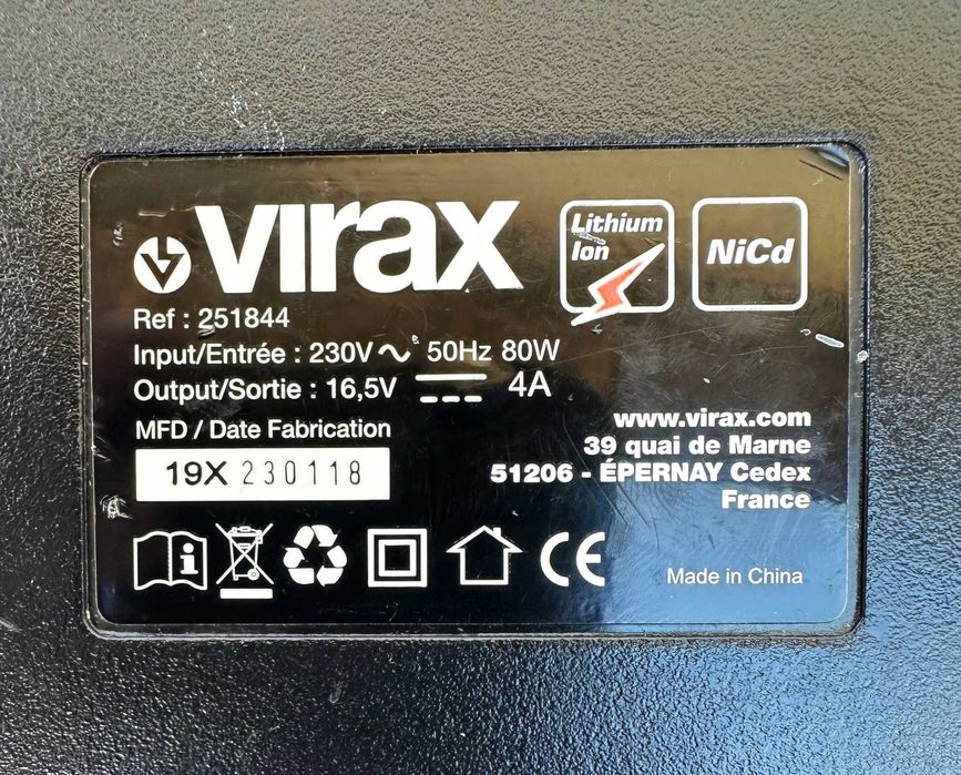 Virax 251844 Зарядно и Virax 253244 батерия 14,4V 3.0Ah