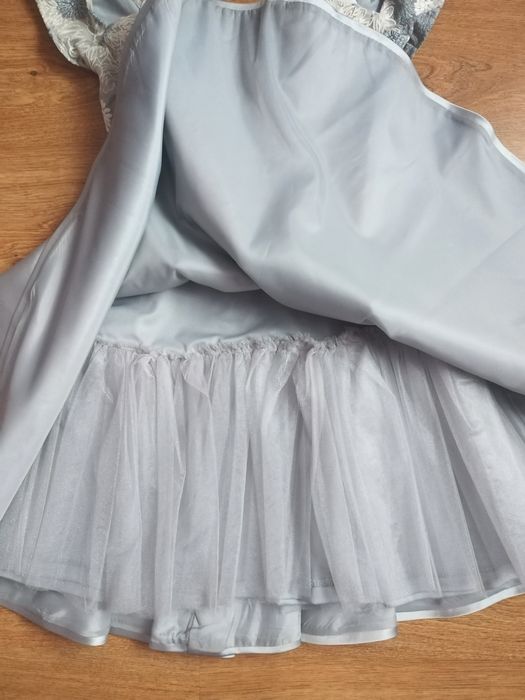 Rochie scurta argintie de evenimente