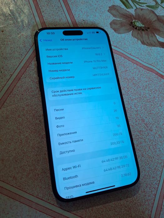 Iphone 15 Pro Max 256