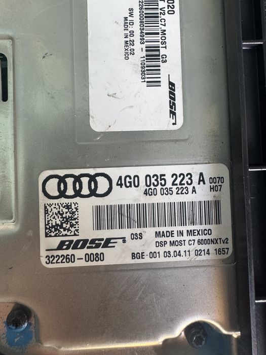 Audi A8 D4 A6 C7 усилвател Bose