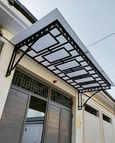 Навес лексан Профнастил