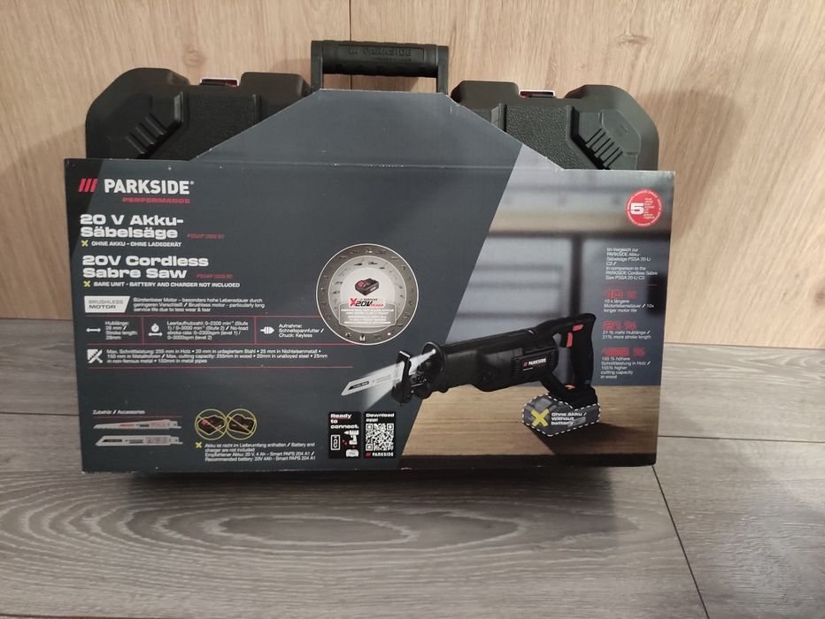 Ferastrau sabie parkside performance pe acumulator de 20 V