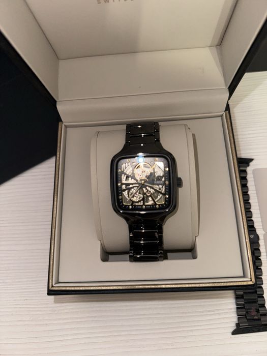 Часы Rado True Square Automatic Open Heart (версия с бриллиантами)