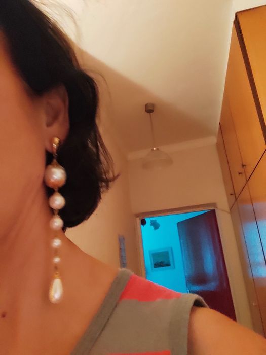 Красиви обеци с перли