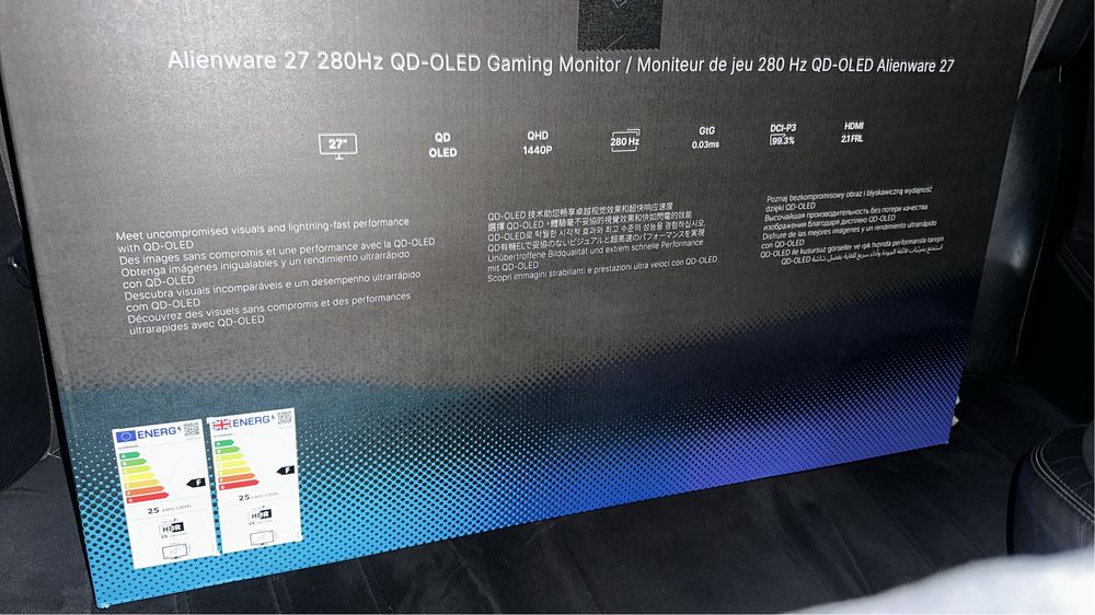 Монитор Dell AW2725D 27” OLED 2K 280ghz