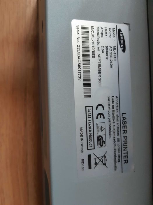 Лазерен Принтер Samsung ML-1910 на 26000 страници c Hова Tонер Kасета