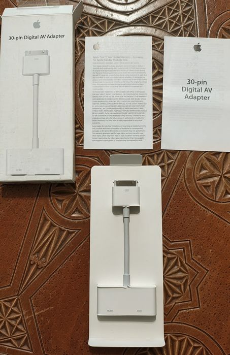 Adaptor Splitter Apple Digital AV 30-pin la HDMI & 30-pin - MD098ZM/A