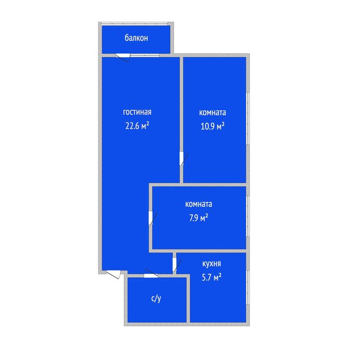 Продажа 3-комнатной квартиры