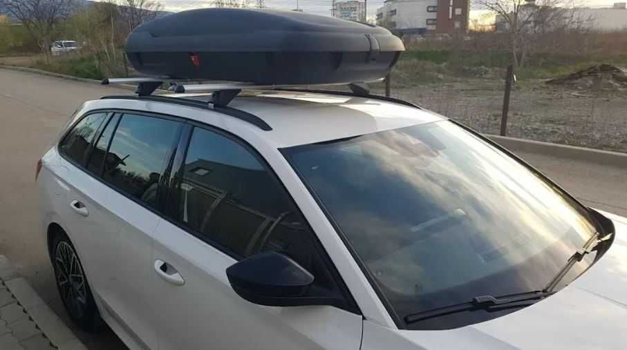 Греди напречни за багажник за кола за вградени покривни релси без отвор, 135см, с ключ