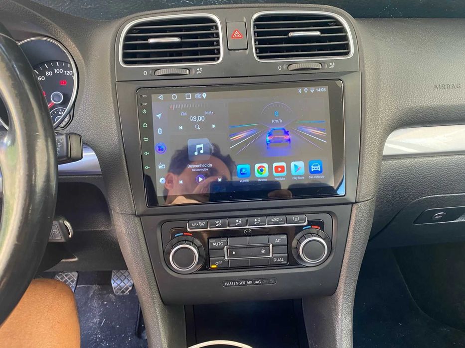 Navigatie android VW Golf 6 CarPlay AndroidAuto RNS DSP SIM USB