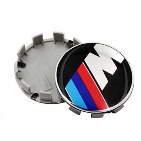 Set 4 Capace Sigle Roti Embleme Jante BMW M Tech Power 68mm