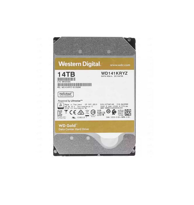 | Жесткий диск HDD 14TB WD Gold WD141KRYZ SATA III 7200rpm