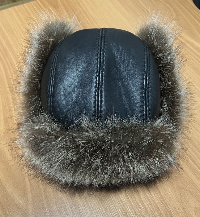 Шапка ушанка натуральный мех