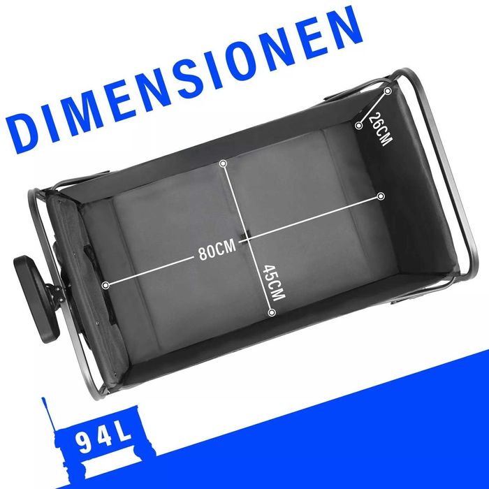 Сгъваема офроуд транспортна количка с 4 колела