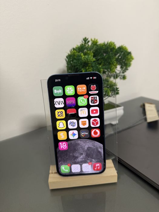 Iphone 13 Blue-128 gb fisurat ecran putin