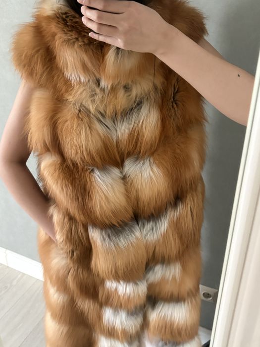 Шуба из натуральной лисы, размер M