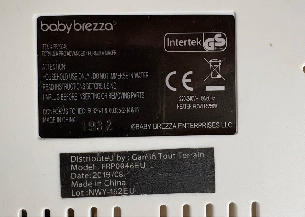 Vand aparat de lapte praf Baby Brezza