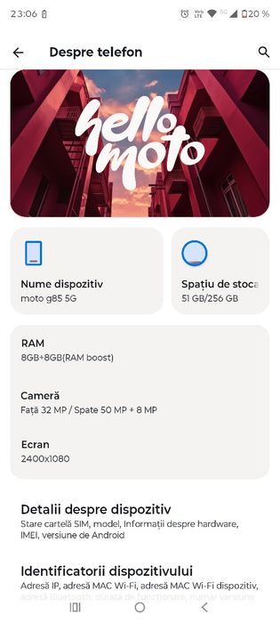 Motorola G85 că nou